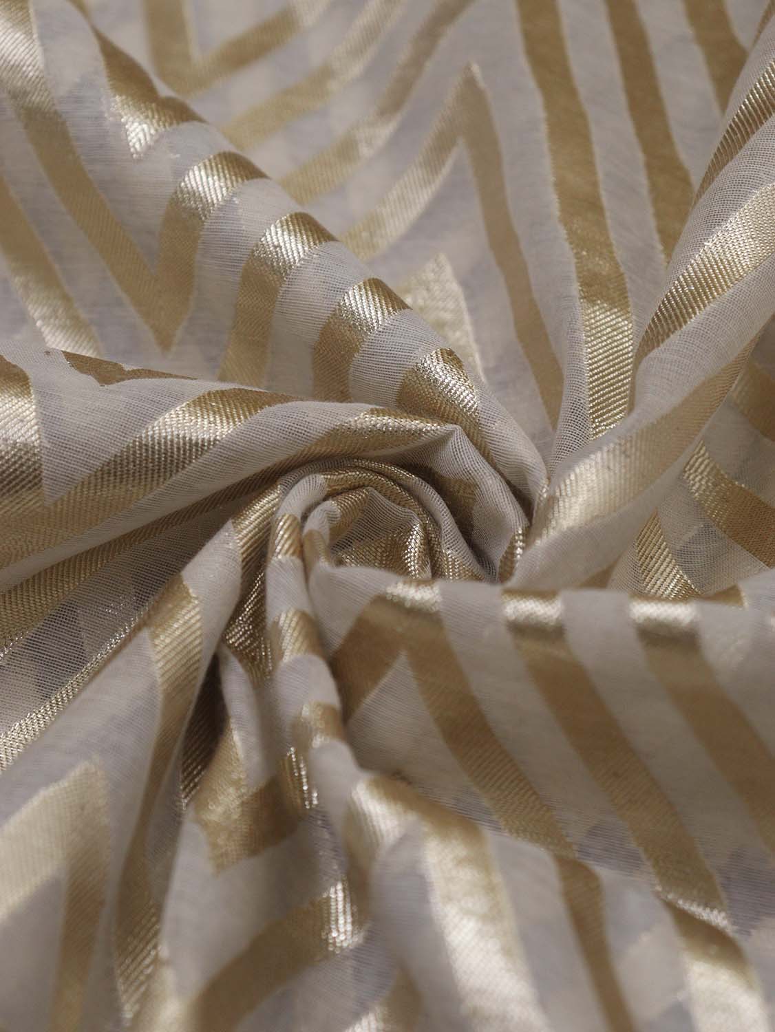 Dyeable Banarasi Chanderi Silk Fabric - 1.5 Mtr: Personalized Sophistication - Luxurion World
