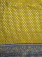 Green Banarasi Silk Fabric ( 1 Mtr ) - Luxurion World