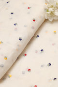 Dyeable Banarasi Handloom Mul Cotton Fabric ( 1 Mtr ) - Luxurion World