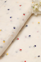 Dyeable Banarasi Handloom Mul Cotton Fabric ( 1 Mtr ) - Luxurion World