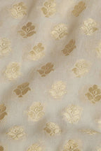 Dyeable Banarasi Pure Georgette Fabric ( 5 Mtr ) - Luxurion World