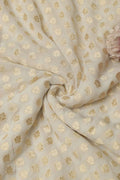Dyeable Banarasi Pure Georgette Fabric ( 5 Mtr ) - Luxurion World