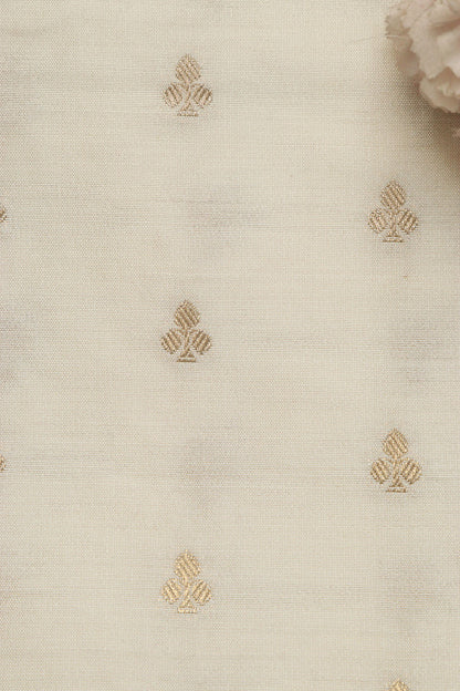 Dyeable Banarasi Handloom Chiniya Silk Fabric ( 2.5 Mtr ) - Luxurion World