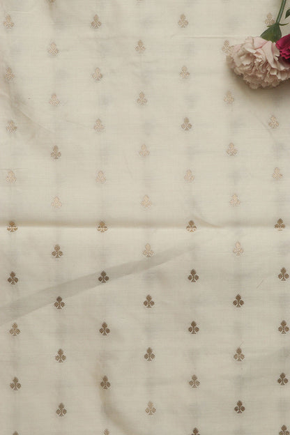 Dyeable Banarasi Handloom Chiniya Silk Fabric ( 2.5 Mtr ) - Luxurion World