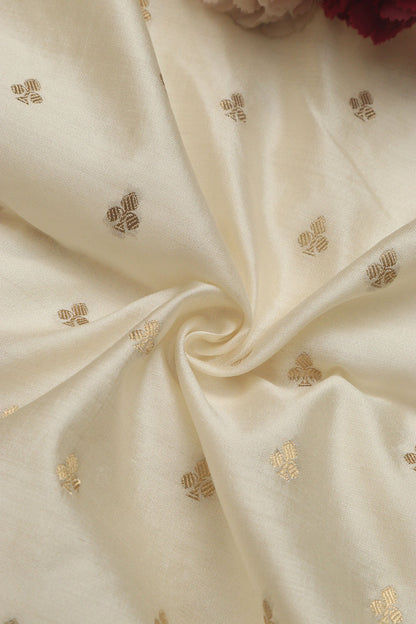 Dyeable Banarasi Handloom Chiniya Silk Fabric ( 2.5 Mtr ) - Luxurion World