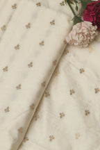Dyeable Banarasi Handloom Chiniya Silk Fabric ( 3 Mtr ) - Luxurion World