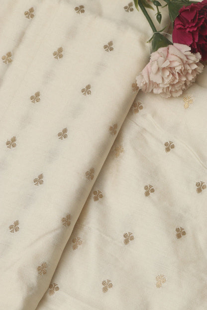 Dyeable Banarasi Handloom Chiniya Silk Fabric ( 2.5 Mtr ) - Luxurion World