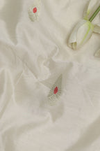 Dyeable Banarasi Handloom Chiniya Silk Fabric ( 1 Mtr ) - Luxurion World