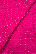 Pretty in Pink: Bandhani Modal Silk Fabric ( 2.5 Mtr ) - Luxurion World