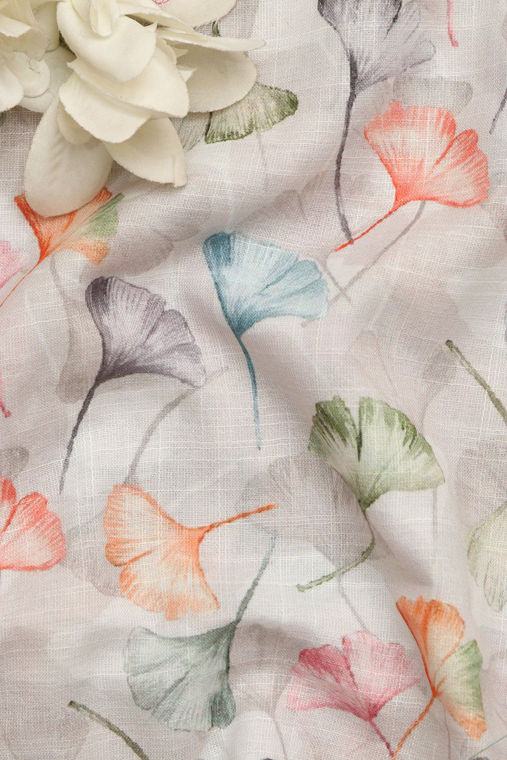 Vibrant Multicolor Wrinkle Free Cotton Linen Digital Printed Fabric ( 1 Mtr ) - Luxurion World