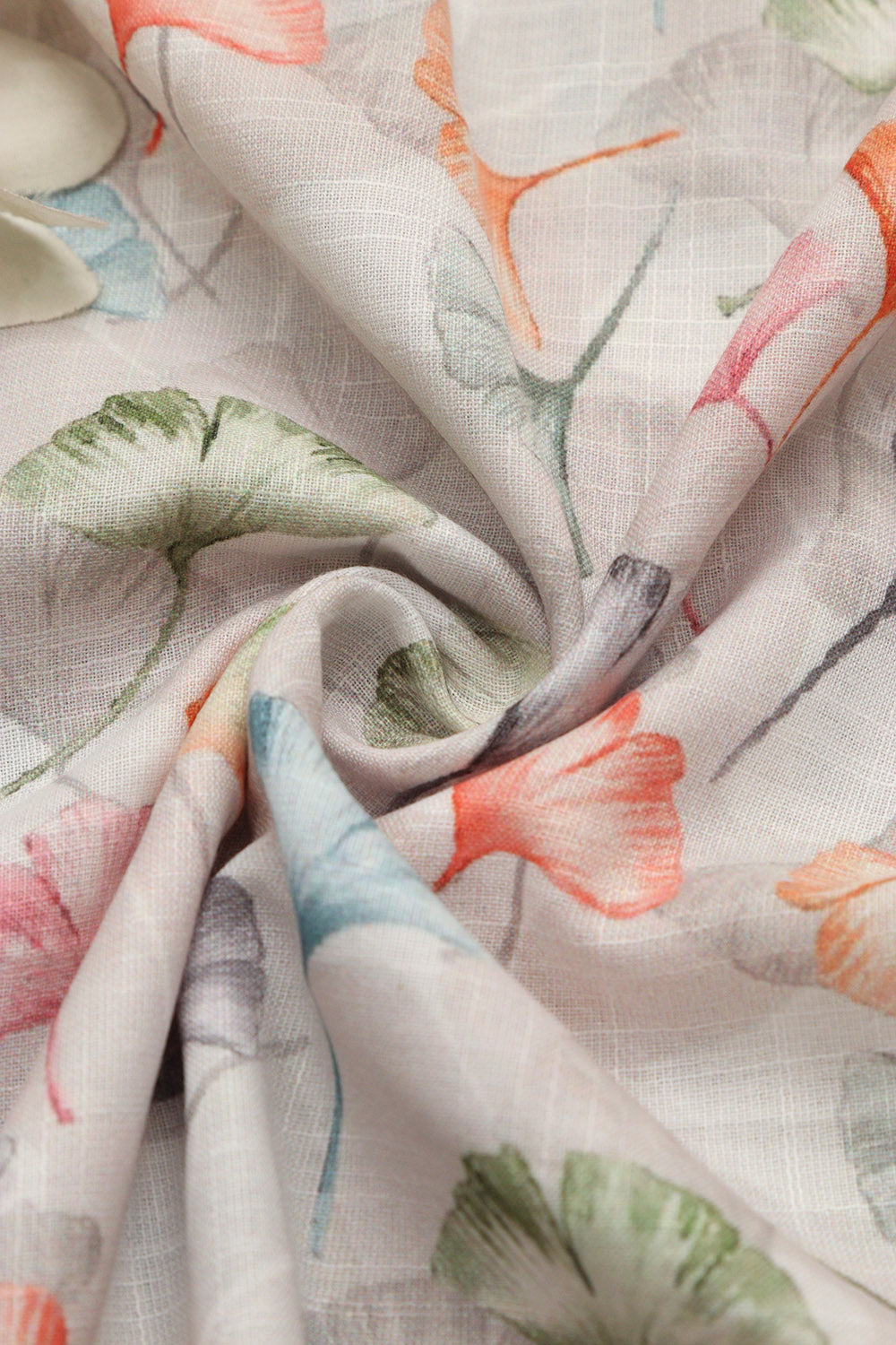 Vibrant Multicolor Wrinkle Free Cotton Linen Digital Printed Fabric ( 1 Mtr ) - Luxurion World