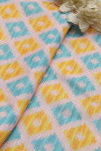 Vibrant Multicolor Wrinkle Free Cotton Linen Digital Printed Fabric ( 1 Mtr ) - Luxurion World