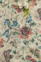 Pastel Kalamkari Tussar Silk Fabric - Digital Print (1 Mtr) - Luxurion World