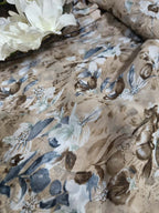 Soft Pastel Georgette Fabric with Digital Print ( 1 Mtr ) - Luxurion World
