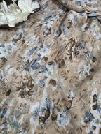 Soft Pastel Georgette Fabric with Digital Print ( 1 Mtr ) - Luxurion World