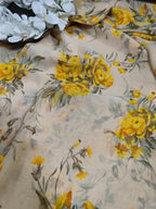 Pastel Georgette Fabric: Digital Prints Collection (1 Mtr ) - Luxurion World