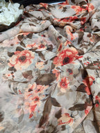 Pastel Georgette Fabric: Digital Print (1 Mtr) - Luxurion World