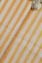 Sunshine Yellow Wrinkle Free Cotton Linen Digital Printed Fabric - Luxurion World