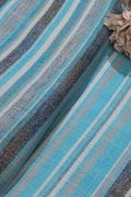 Vibrant Blue Wrinkle Free Cotton Linen Digital Printed Fabric Cordset ( 4.5 Mtr ) - Luxurion World
