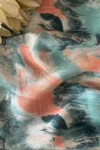 Multicolor Cotton Linen Digital Printed Fabric ( 1 Mtr ) - Luxurion World