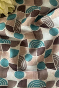 Multicolor Cotton Linen Digital Printed Fabric ( 1 Mtr ) - Luxurion World