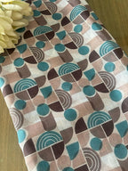 Multicolor Cotton Linen Digital Printed Fabric ( 1 Mtr ) - Luxurion World