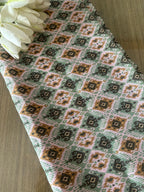Multicolor Cotton Linen Digital Printed Fabric ( 1 Mtr ) - Luxurion World