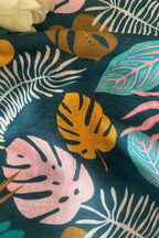 Multicolor Cotton Linen Digital Printed Fabric ( 1 Mtr ) - Luxurion World