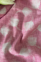 Pink Cotton Linen Digital Printed Fabric ( 1 Mtr ) - Luxurion World