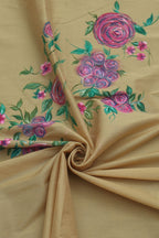 Pastel Cotton Silk Blouse Fabric: Hand Painted - 1 Mtr - Luxurion World