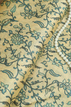 Pastel Kalamkari Tussar Silk: Exquisite Digital Prints  ( 1 Mtr ) - Luxurion World