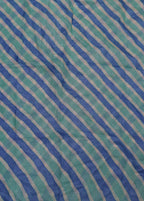 Stunning Multicolor Leheriya Tie And Dye Tussar Silk Fabric - 1 Mtr - Luxurion World