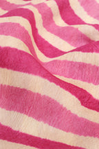 Multicolor Leheriya Tie And Dye Pure Tussar Silk Fabric ( 1 Mtr ) - Luxurion World