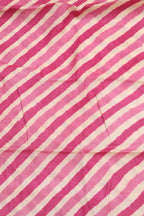 Multicolor Leheriya Tie And Dye Pure Tussar Silk Fabric ( 1 Mtr ) - Luxurion World