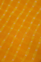 Yellow Leheriya Printed Georgette Fabric ( 1 Mtr ) - Luxurion World