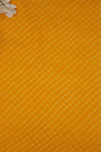 Yellow Leheriya Printed Georgette Fabric ( 1 Mtr ) - Luxurion World