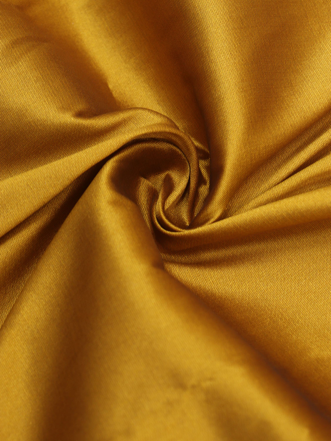 Stylish Mustard Yellow Silk Fabric - 2.5 Mtr Plain Design - Luxurion World