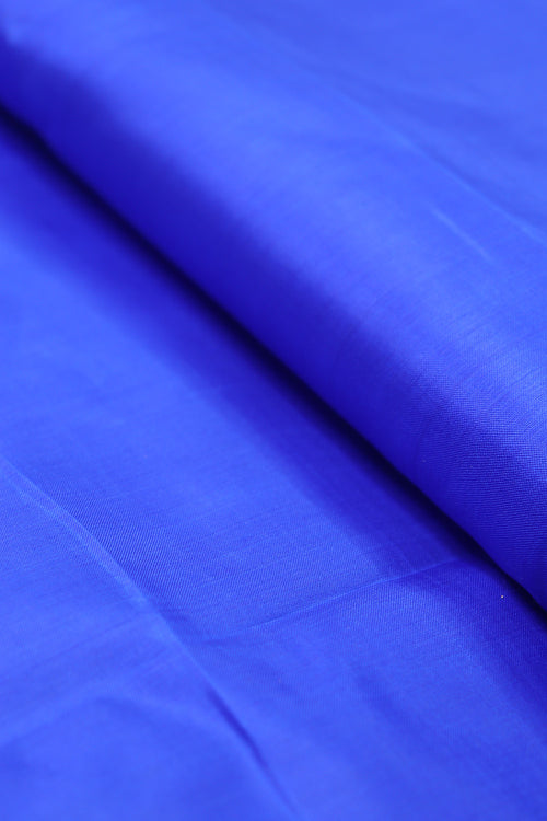 Pure Silk Fabric in Blue: Elegant and Versatile (1 Mtr) - Luxurion World