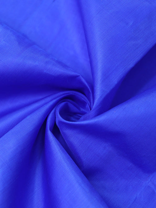 Pure Silk Fabric in Blue: Elegant and Versatile (1 Mtr) - Luxurion World