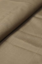 Soft and Durable Brown Cotton Satin Fabric - 1 Mtr Length - Luxurion World