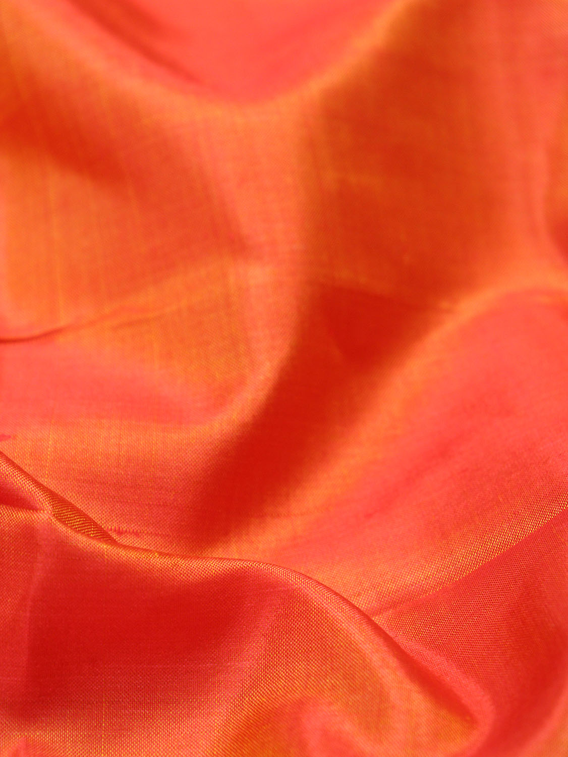 Orange dual tone Pure Silk Fabric - 1 Mtr of Luxurious Elegance - Luxurion World