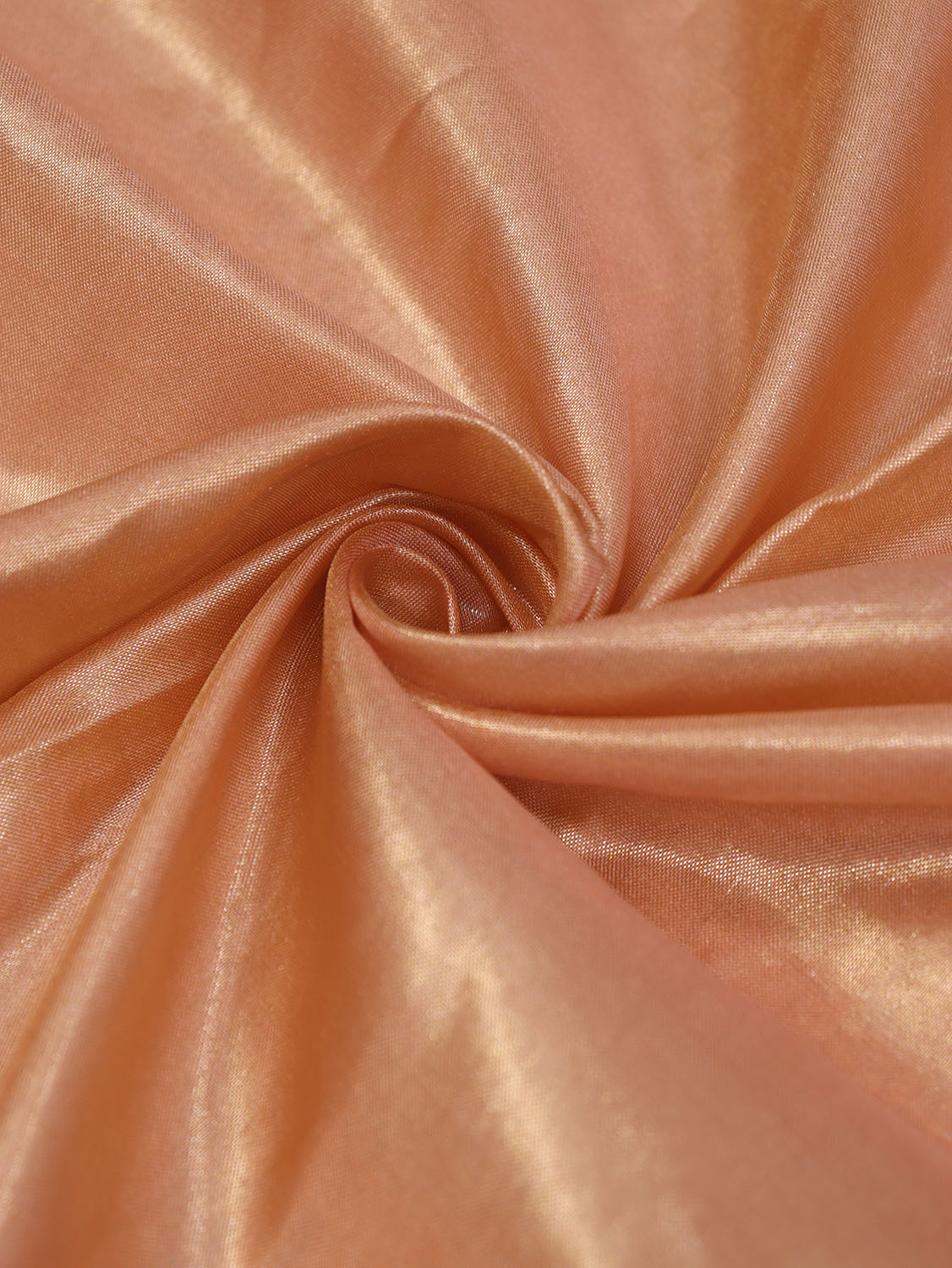 Soft Peach Tissue Katan Silk Fabric  (1 mtr) - Luxurion World