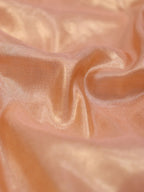 Soft Peach Tissue Katan Silk Fabric  (1 mtr) - Luxurion World