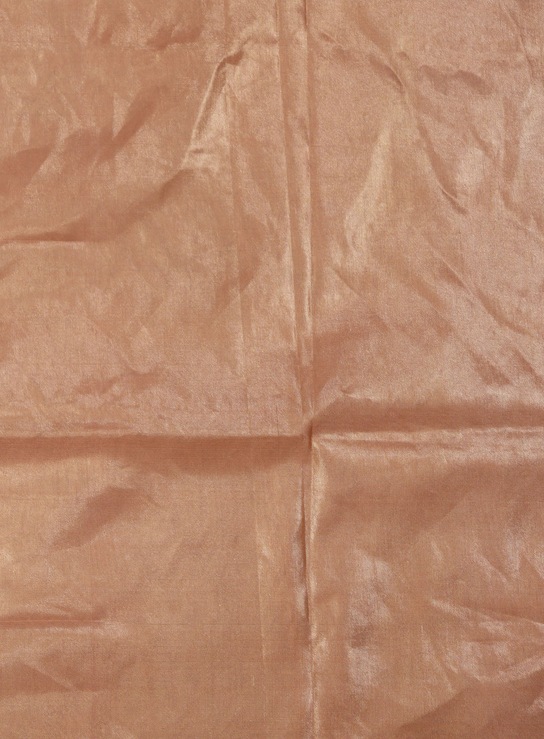 Soft Peach Tissue Katan Silk Fabric  (1 mtr) - Luxurion World