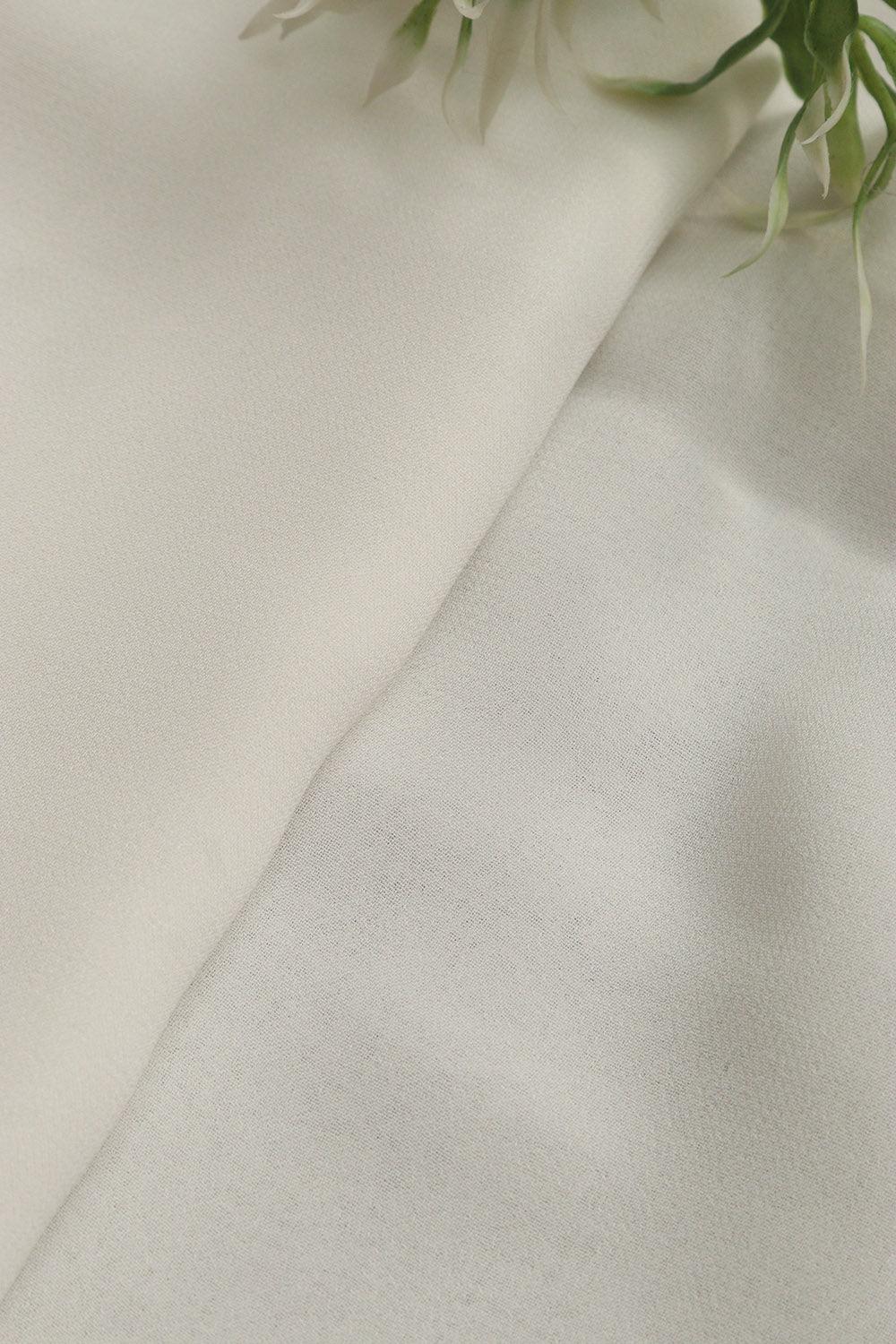 White Plain Modal satin dye Fabric ( 2.5 Mtr ) - Luxurion World