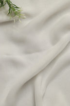 White Plain Modal satin dye Fabric ( 2.5 Mtr ) - Luxurion World