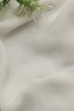 White Plain Modal satin dye Fabric ( 2.5 Mtr ) - Luxurion World