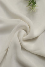 White Plain Modal satin dye Fabric ( 2.5 Mtr ) - Luxurion World