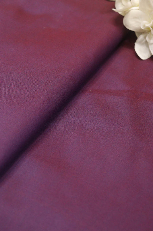 Purple Plain Silk Fabric ( 1 Mtr ) - Luxurion World