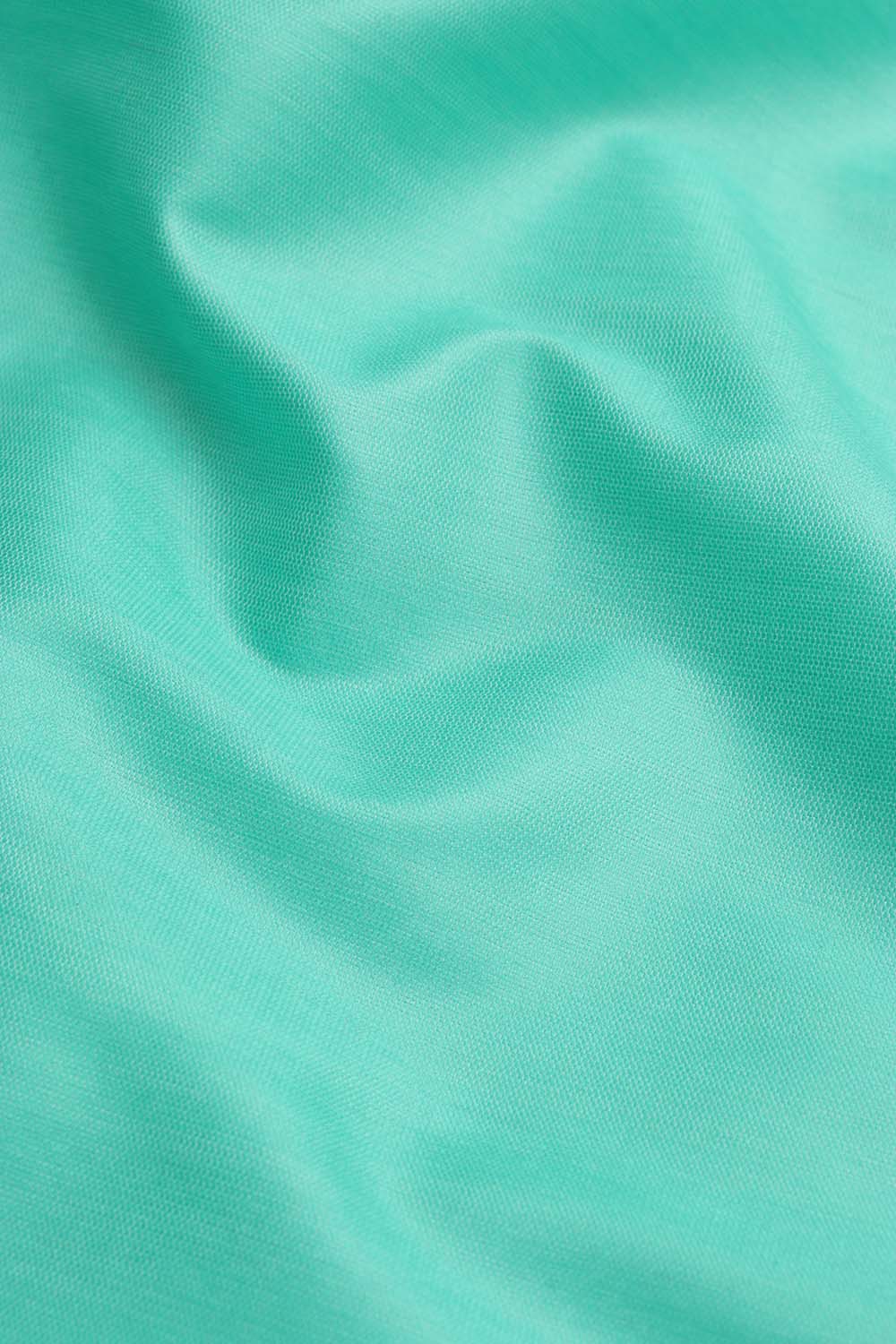 Sea Green Plain Silk Fabric ( 1 Mtr ) - Luxurion World